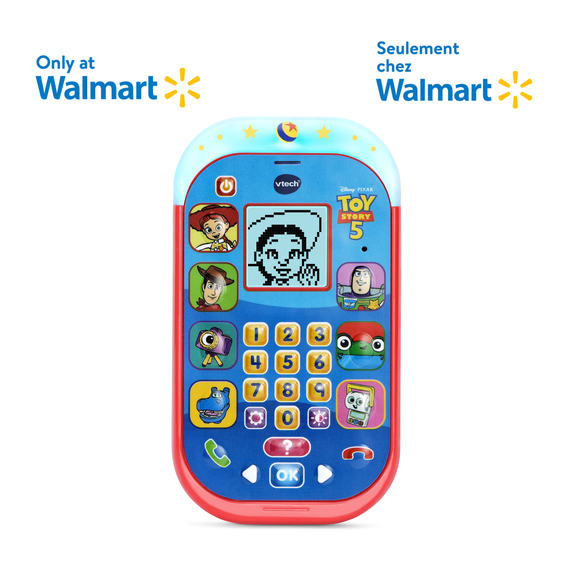 VTech Toy Story 5 Le smartphone éducatif avec huit jeux pour les enfants - Version anglaise, 3+ Ans