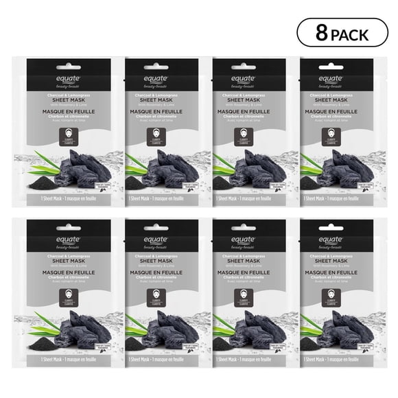 Equate Beauty Charcoal & Lemongrass Sheet Mask