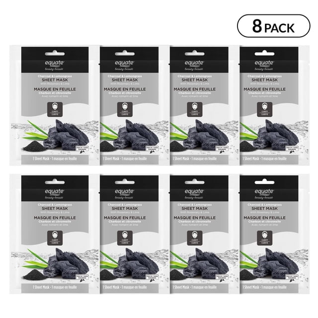 Equate Beauty Charcoal & Lemongrass Sheet Mask