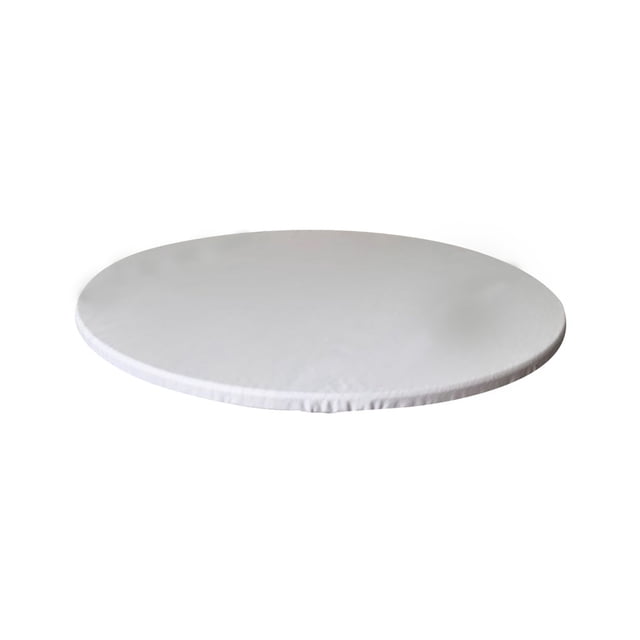 Dalazy Round Shaped Tablecloth Waterproof Table Cloth Wedding Party Banquet Desk Cover Accessory Dining Room Restaurant White