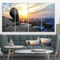 thumbnail image 1 of Buildings and Crag on Rock Panorama - Impression sur Toile Paysage, 1 of 3