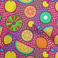 thumbnail image 1 of oneOone Viscose Chiffon Bright Red Fabric Tropical Fruit Sewing Craft Projects Fabric Prints By Yard 42 Inch Wide, 1 of 5
