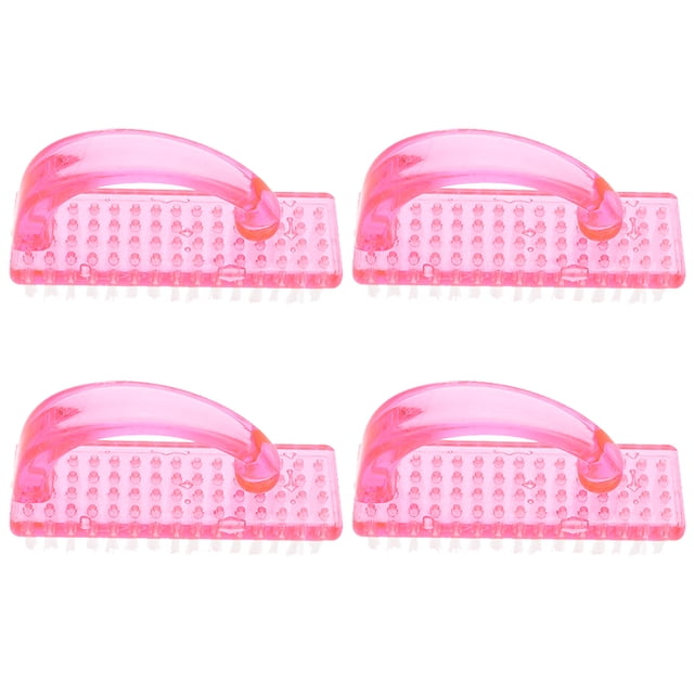 4pcs Fingernail Brushes Cleaning Under Nails Brushes Nails Toes Cleaning Scrub Brushes