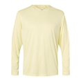 thumbnail image 1 of Paragon Mens Bahama Performance Hooded Long Sleeve T-Shirt, M, Pale Yellow, 1 of 1
