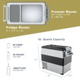thumbnail image 3 of STAKOL 53 Quarts Portable Electric Car Cooler Refrigerator/Freezer Compressor Camping, 3 of 10