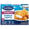 thumbnail image 1 of BlueWater Seafoods Tempura Haddock Fish Fillets, Wild Caught Haddock, Frozen, Package, Tempura Haddock fish fillets, 1 of 8