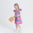thumbnail image 3 of RXIRUCGD 2025 Vêtements d'Été pour Enfants Robe d'Été à Manches à Volants pour Filles 4-14T, 3 of 7