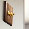 thumbnail image 3 of Retro American Industrial Style Light Switch Socket, Solid Wood Brass Toggle Switch Plate, Antique Home Stay Switch(1), 3 of 7