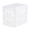 thumbnail image 2 of Gracious Living 2 Drawer Desktop Organizer w/ Flip Top Lid (3 Pack), 2 of 12