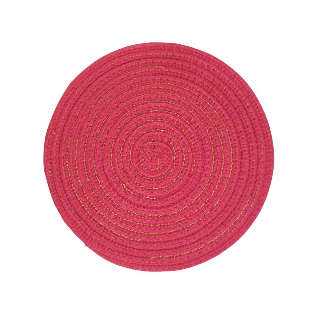Antiskid Heat Insulation Mats Nnitting Circle Table Placemat Dinner Kitchen Pad