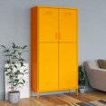 thumbnail image 1 of vidaXL Wardrobe Mustard Yellow 90x50x180 cm Steel, 1 of 4