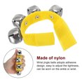 thumbnail image 3 of Unique Bargains 4 Pcs Clochettes de Poignet, Clochettes à Grelots Clochettes de Cheville Instruments de Percussion Rythme Musical pour Fête Noël, Jaune, 3 of 5