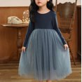 thumbnail image 4 of Rbaofujie Robes Tutu pour Filles Manches Longues Automne Hiver Robe en Tulle à Sequins 4-16 Ans, 4 of 5