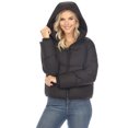 thumbnail image 1 of White Mark Women's Zip Hooded Puffer Jacket with Pockets, 1 of 7
