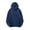 Navy, variant on YUGYXL Hoodies for Men Oversized Fleece Long Sleeve Sweatshirt Solid Casual Drawstring Basic Pullover Tops Fall Clothes White XL