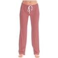 thumbnail image 1 of FAIWAD Pantalon de Pyjama Femme Décontracté Confortable Ample Pantalon de Maison Extensible à Cordon Bas de Pyjama Pantalon Tenue d'Intérieur, 1 of 5