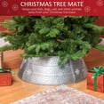 thumbnail image 4 of HOMCOM 26" Christmas Tree Collar with Hollow Snowflake Patterns Silver, 4 of 10