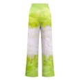 thumbnail image 3 of Yuyuzo Women's High Waisted Wide Leg Color Block Lounge Pants with Pockets, 3 of 4
