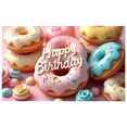thumbnail image 2 of Colorful Donut Themed Happy Birthday Backdrop Banner Party Decorations for Birthday Party Photo Booth Props Celebration Event Decor, 2 of 4