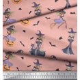 thumbnail image 3 of Soimoi Cotton Voile Fabric Magic Potion,Bat & Witch Halloween Print Fabric by Yard 56 Inch Wide, 3 of 3