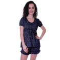 thumbnail image 1 of Moomaya Pyjama en Coton pour Femmes, Ensemble de Nuit 2 Pcs avec Shorts, Ensembles de Pyjama avec Shorts, 1 of 7