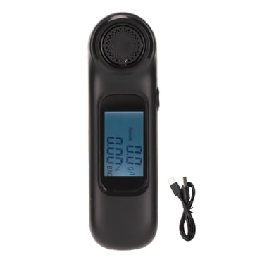 Testeur d'Alcool, Noir, Portable, Sans Contact, Numérique, Fonctionnement Fluide