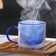 thumbnail image 1 of Amzcrzy Cups Double-Layered Colored Glass Cup Colorful Glass Cups Coffee Cups Coffee Mug, 1 of 5