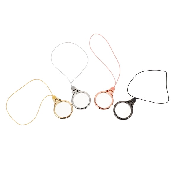 MasteelfCA 4Pcs Anti-lost Rings Lanyards Detachable Phone Hanging Rope Phone Straps (Assorted Color)