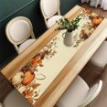 thumbnail image 4 of EGNMCR 13x72 Inch Fall Table Runner Thanksgiving Harvests Table Runner Autumns Pumpkin Maple Leaf Runners For Home Kitchen Dining Party Decoration Polyester Tables Runner, 4 of 6