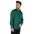 thumbnail image 3 of Bestman Solid Formal Shirt For Mens Button Down Shirt Front Patch Pocket Office Wear, 3 of 7