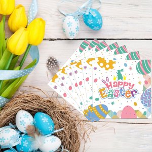 TIMIFIS Paper Easter Towels, Easter Paper Towel Heavy Duty Easter Dinnerware Sets with Easter Eggs Bunny for Spring Holiday Easter Party Supplies Disposable Paper Towel 20Pcs Home Decor