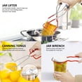 thumbnail image 3 of 9Pcs Canning Supplies Starter Kit Stainless Steel Canning Tools Set with Canning Rack Jar Lifter Scraper Filter Kitchen Tongs Jar Wrench Clean Brush Funnel Steaming Rack for Home Kitchen, 3 of 9