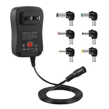 axGear Adaptateur d'Alimentation Universel Power 30 W Réglable 3 V à 12 V, Prise pour Embouts CC Multiples