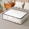 thumbnail image 4 of Folding Plastic Storage Box - Large Capacity Odorless Moistureproof Under Bed Organizer for Blankets, Pillows, Coats, Toys - Clear Translucent EVA Foldable Container - Set of 1, 4 of 9
