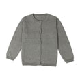 thumbnail image 1 of PMVFHDE Chandails Fille Bébé Enfants Filles Cardigan Manches Longues Enfant Chandail Boutonné Fille Col Rond Cardigans Chandail Gris,3a, 1 of 2