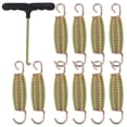 thumbnail image 1 of 1 Set of Universal Trampoline Springs Practical Galvanized Steel Wire Tension Springs Trampoline Springs, 1 of 8
