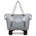 thumbnail image 1 of Large Capacity Travel Bag with Wheels, Universal Wheel Removable, Expandable Foldable Duffle Bag, 1 of 7