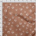 thumbnail image 4 of oneOone Rayon Brown Fabric Floral Fabric For Sewing Printed Craft Fabric By The Yard 56 Inch Wide, 4 of 4