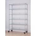 thumbnail image 2 of TRINITY EcoStorage™ 6-Tier Wire Shelving Rack | 48" X 18" X 72" | Nsf | Includes Wheels | Chrome, 2 of 9