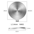 thumbnail image 2 of 1pcs Plaque de Diffusion de Chaleur en Acier Inoxydable 13/20/24/28cm pour Plaque de Cuisson à Induction, 2 of 9