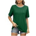 thumbnail image 2 of Soki Vêtements d'Été Décontractés pour Femmes en Liquidation Nouveaux T-Shirts Amples à Col Rond à Manches Courtes, 2 of 8