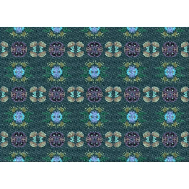 Ahgly Tapis Rectangulaire Lavable en Machine Intérieur Transitionnel Vert Profond, 7 Pieds x 10 Pieds