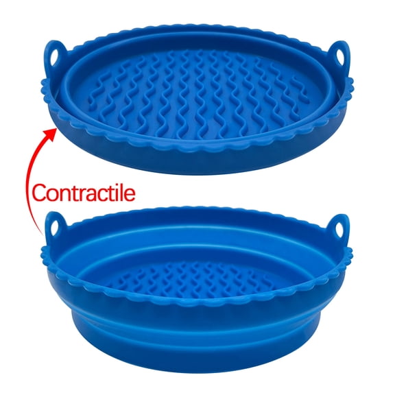 Économies d'Été Kcavykas Articles de Cuisine, Tapis de Cuisson en SILIConE Réutilisable pour Friteuse, Plateau de Friteuse Pliable