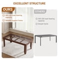 thumbnail image 4 of GloryStar 71" Farmhouse Dining Table for 8 People, Long Brown Wooden Kitchen Table with Sturdy Frame, Large Rectangular Dining Room Table for 6–8, 4 of 8