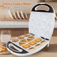 thumbnail image 4 of Electric Cookie Maker, Aluminum Heating Plate 13pcs, Safety Touch Handle, ABS Material, Anti Stick, Compact Design, Household Biscuit Machine for Waffle, Breakfast, 4 of 7