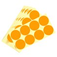 thumbnail image 1 of Uxcell Color Sticker Round Label 1.97" for Office Marker Orange 120 Pcs, 1 of 6