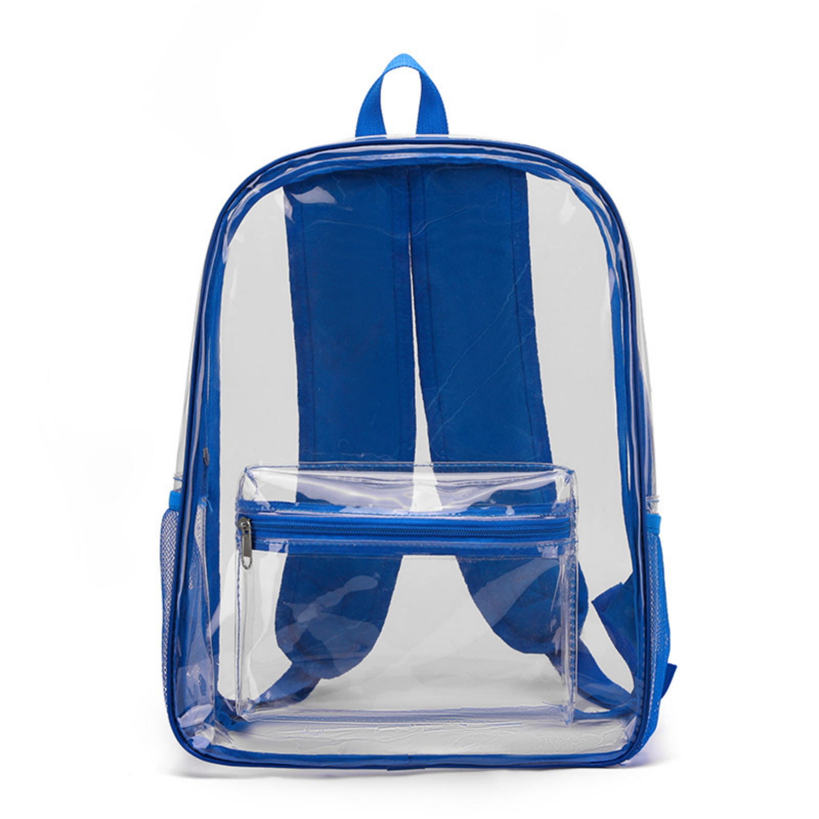 EGNMCR Tools&Home Improvement Waterproof Clear Plastic Backpack Zipper Multi Pocket Transparent Daypack School Stadium Bag transparent backpack