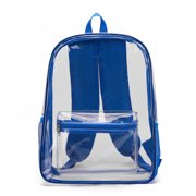 EGNMCR Tools&Home Improvement Waterproof Clear Plastic Backpack Zipper Multi Pocket Transparent Daypack School Stadium Bag transparent backpack