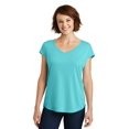 thumbnail image 1 of District &174; Tee-Shirt Croisé pour Femmes. Dm416 TP Aqua Ice, 1 of 4