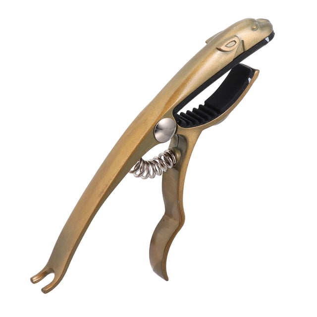 EeaseCA Classical Electric Guitar Capo Creative Cheetah Capo Guitar Accessories (Golden)